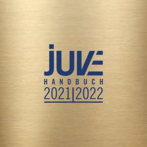 Erneute Empfehlung – JUVE-Handbuch Wirtschaftskanzleien 2021/2022